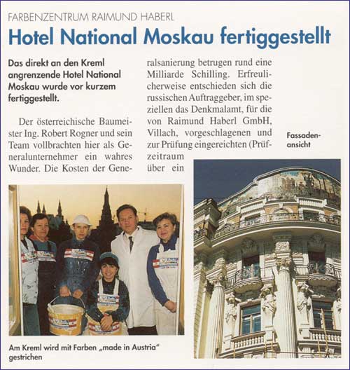 Hotel National, Moskau